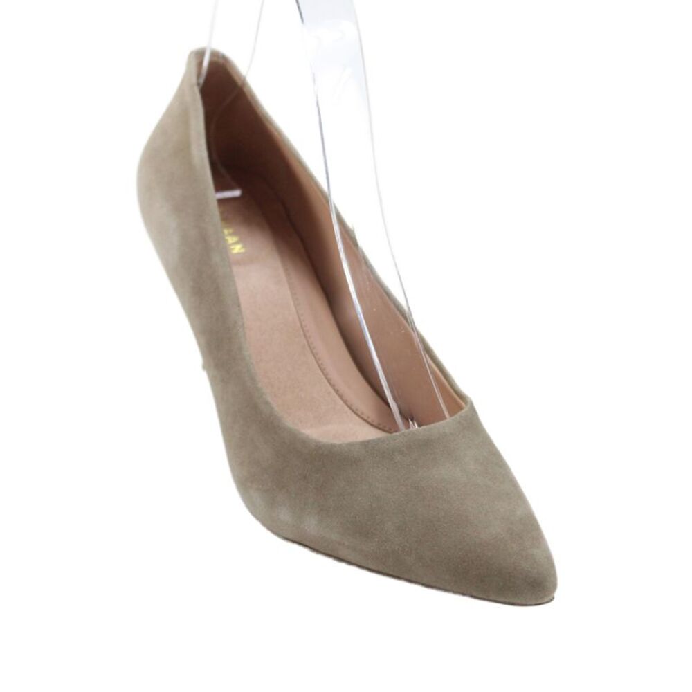 Cole Haan Womens Slip On Stiletto Pointed Toe Suede Pumps Brown Size 6.5